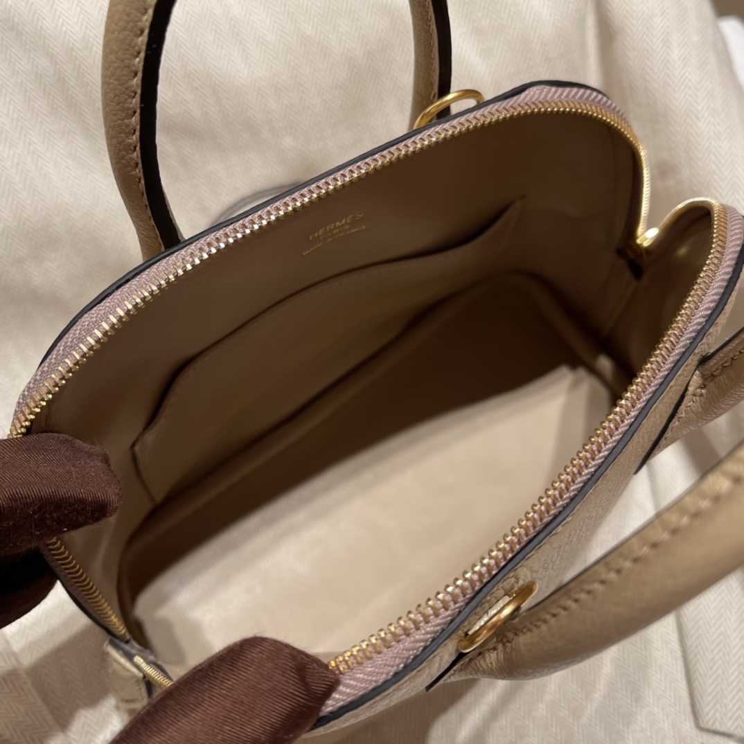 에르메스 미니 볼리드18 트렌치 금장 염소가죽